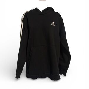 Adidas Men's Black Sweater with White Accents